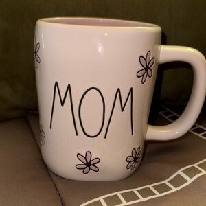 Rae Dunn MOM Mug - Cream with Pink Accents, NEW